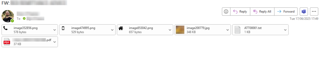 Example of an Empty Email